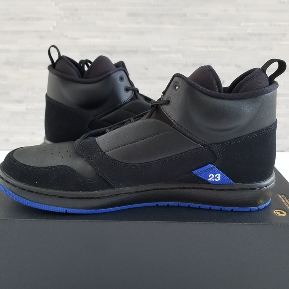 New JORDAN Fadeaway Black Royal Sneakers - Picture 2 of 7